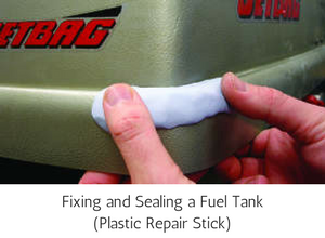 Epoxy Repair Stick Plastic - Fixing and sealing a fuel tank